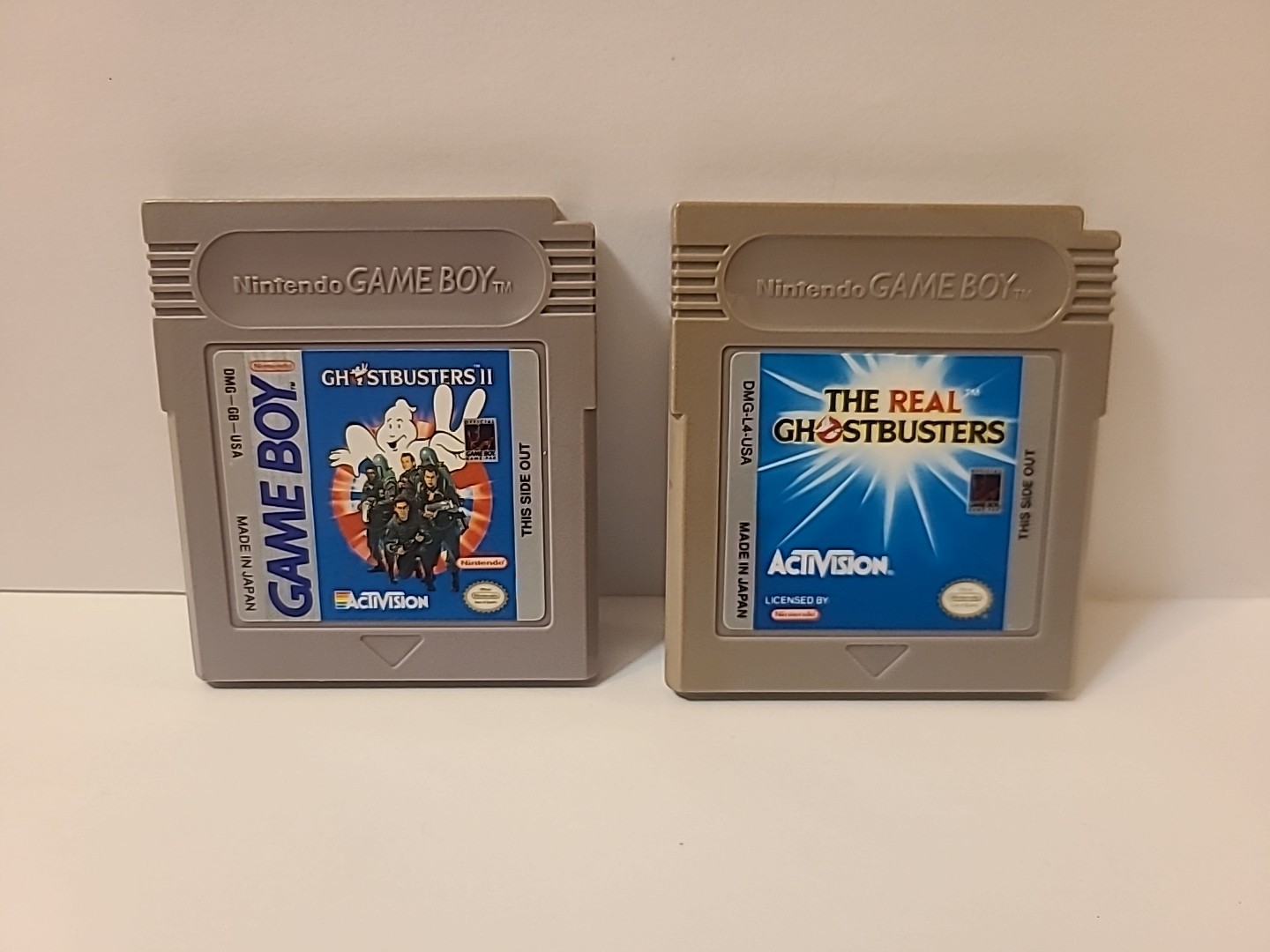 The Real Ghostbusters And Ghostbusters 2 Nintendo Game Boy, Authentic 2 game Lot