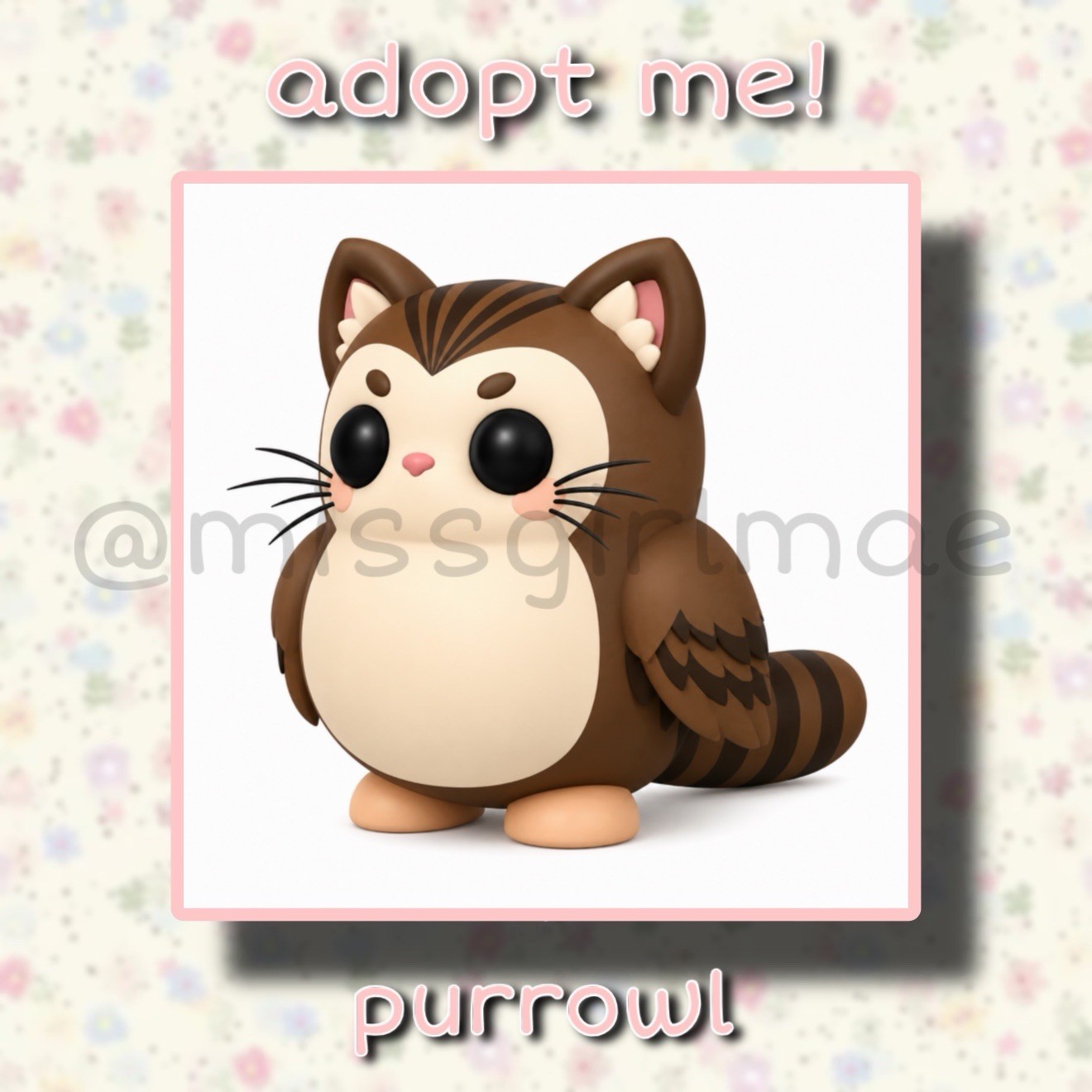 Adopt From Me! 🤍 • Purrowl • MFR, NFR • Legendary • Roblox Pets! 🤍