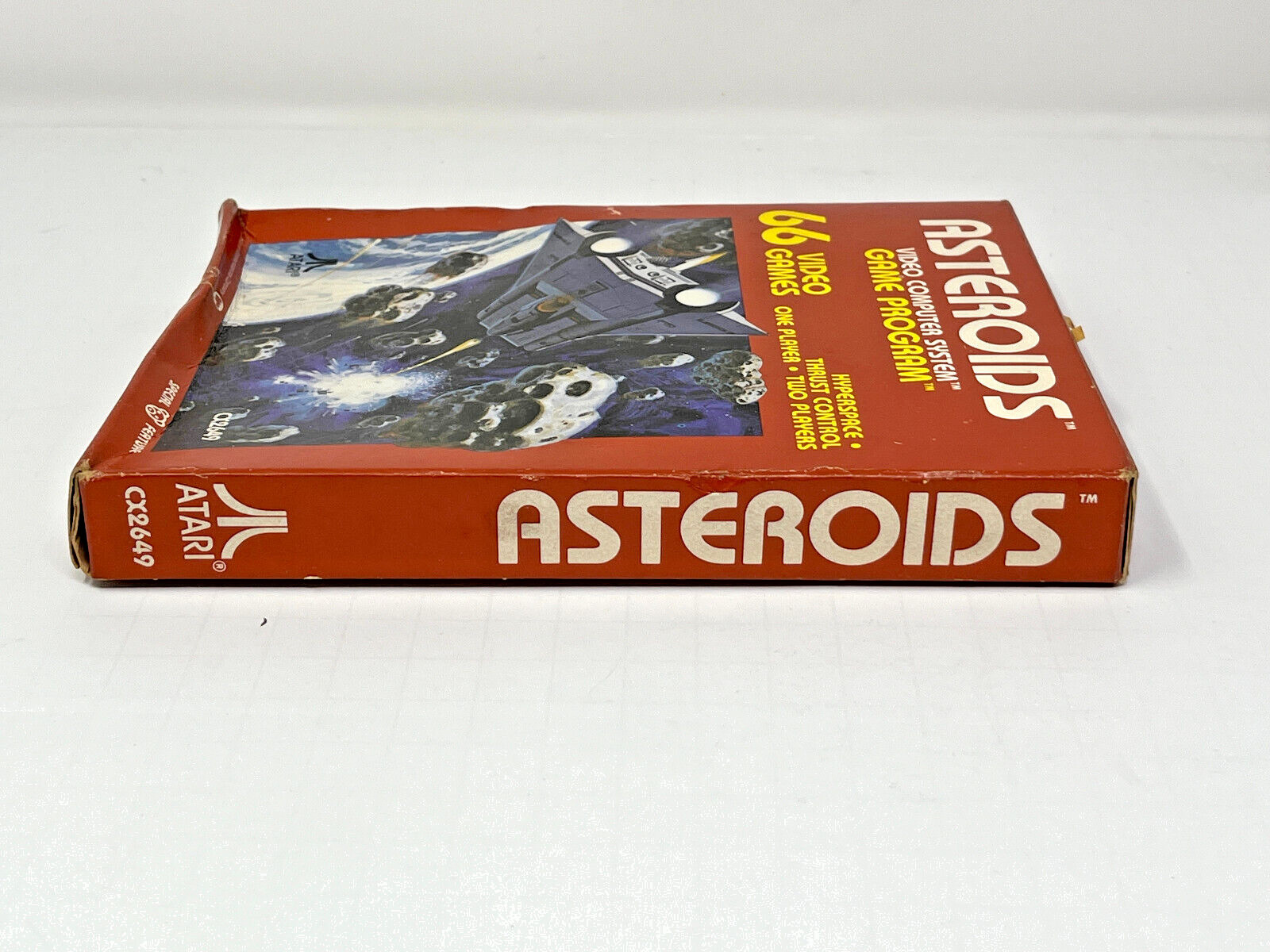 1981 ORIGINAL ATARI ASTEROIDS CX2649 GAME – GLUE SEALED ! – DAMAGED BOX!