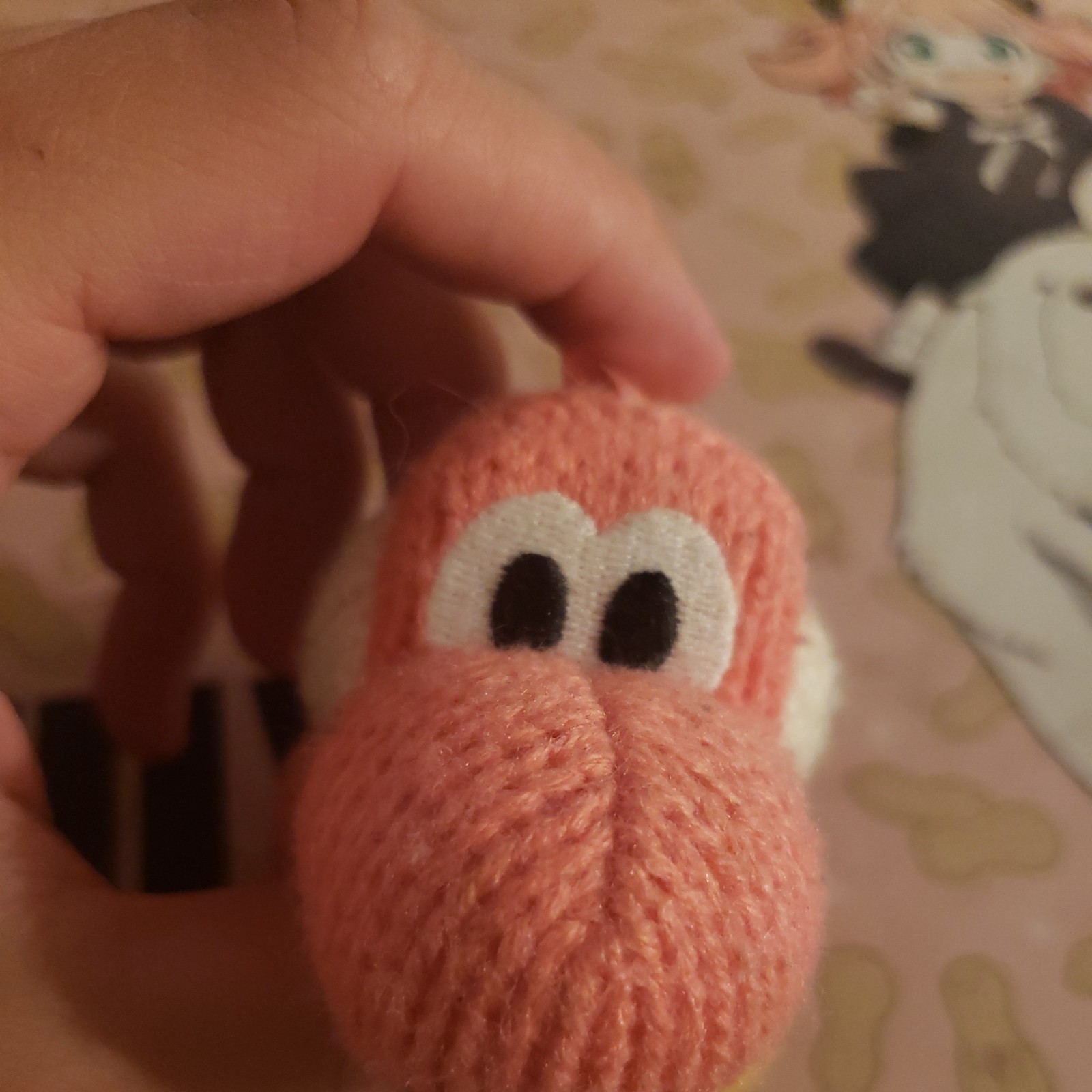Nintendo Amiibo Pink Yarn Yoshi Yarn Figure Yoshi’s Woolly World 2015 Nintendo