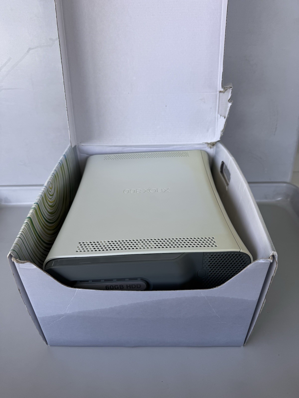 Xbox 360 60G Console With Game Cords WiFi Adaptor Manual Box Tested W/ Black Ops