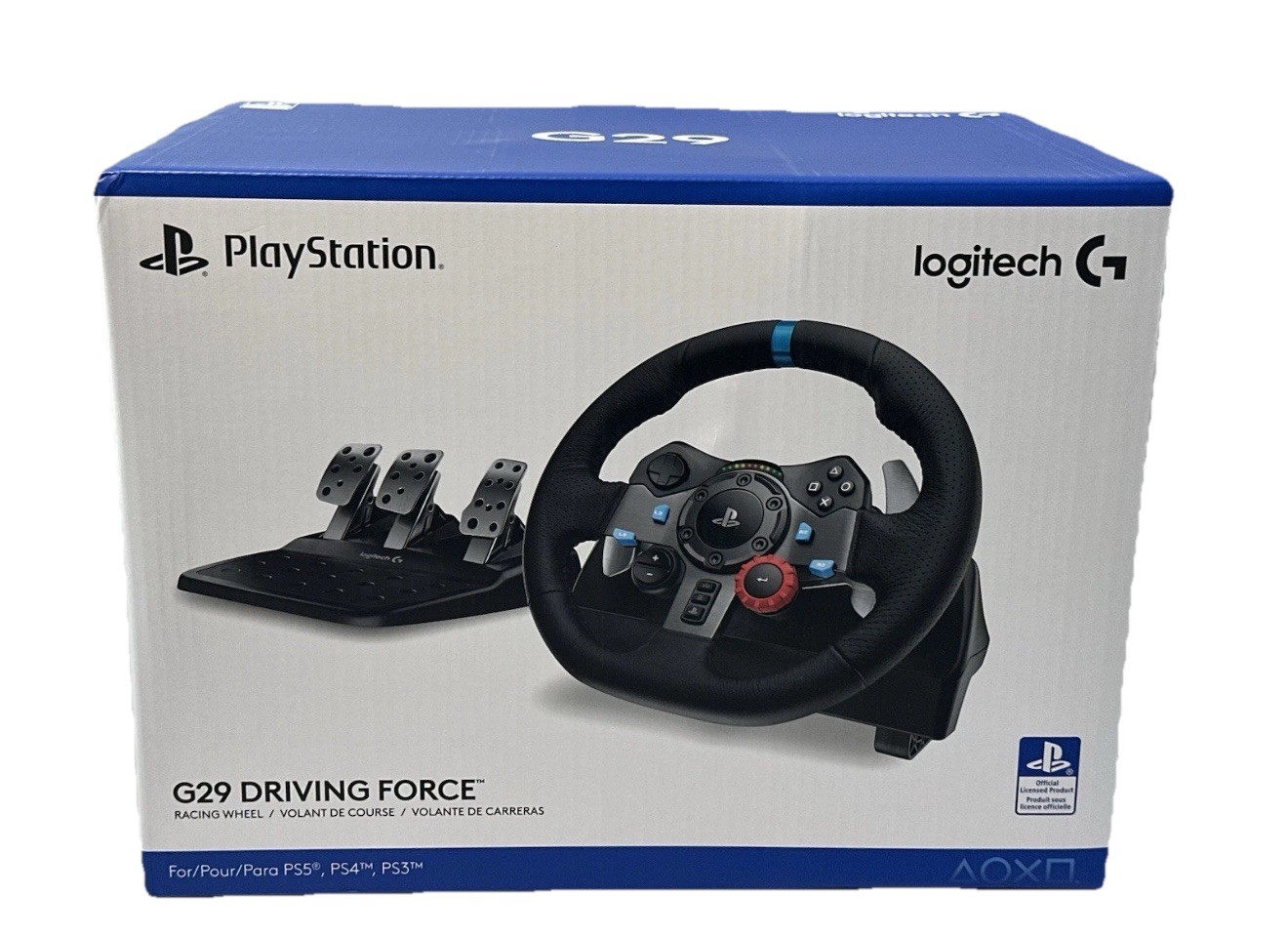 New Logitech G29 Driving Force Racing Wheel and Floor Pedals – Black