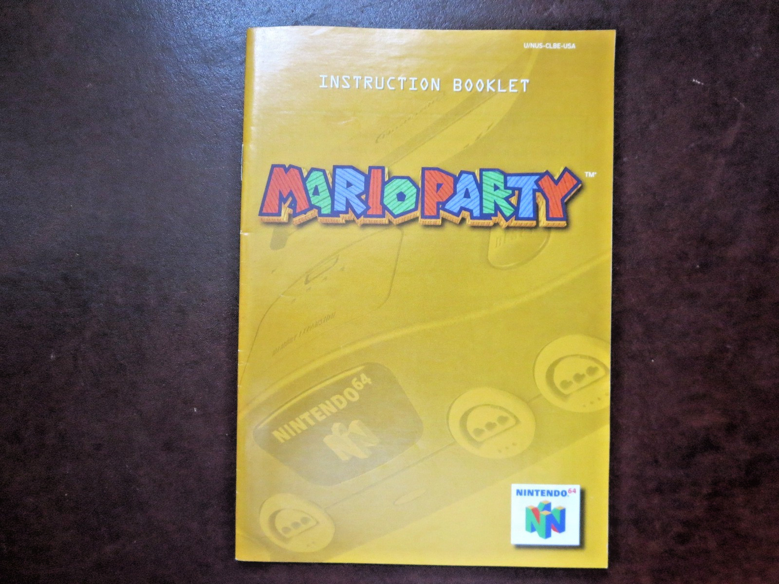 Mario Party N64 Instruction Manual ONLY – Nintendo 64 Original Booklet