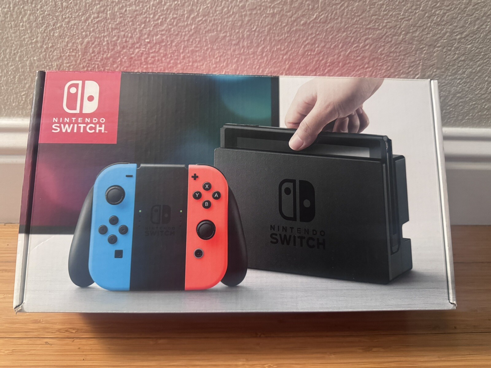 Nintendo Switch Version 1 Low Serial WAX1003 Neon Blue/Red Joy-Con w/ Extras