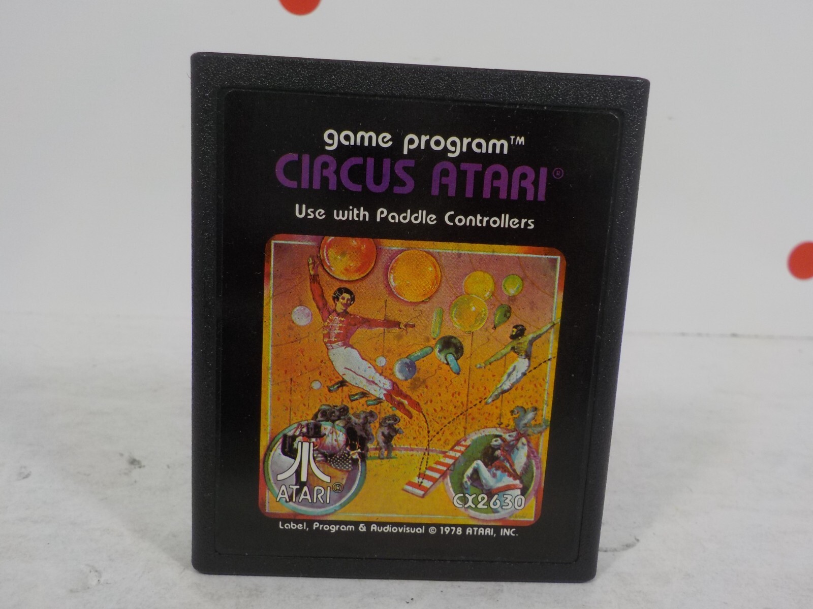 N A129 Circus Atari (Atari 2600) – Box & Manual (Box in Rough Shape)