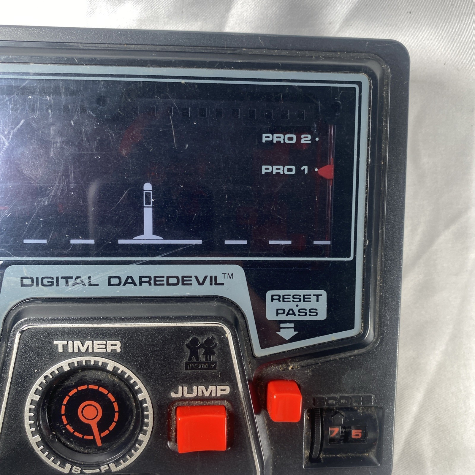 Vintage 1980 Tomy Digital Daredevil Handheld Video Game for Parts or Repair