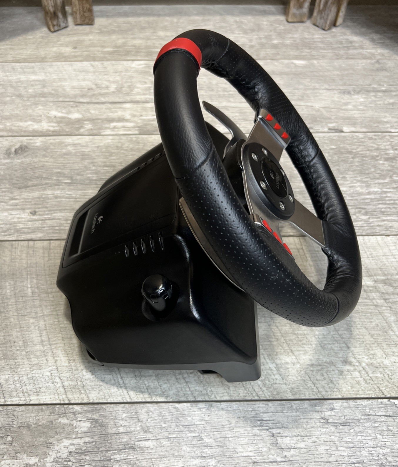 Logitech G27 Steering Wheel Only PS3 PC Racing Sim Base Usb – Works GREAT!
