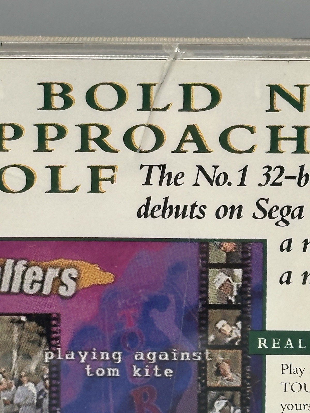 Sega Saturn PGA Tour 97 1996 Reg Card Manual Foam Insert Tested Works Video Game