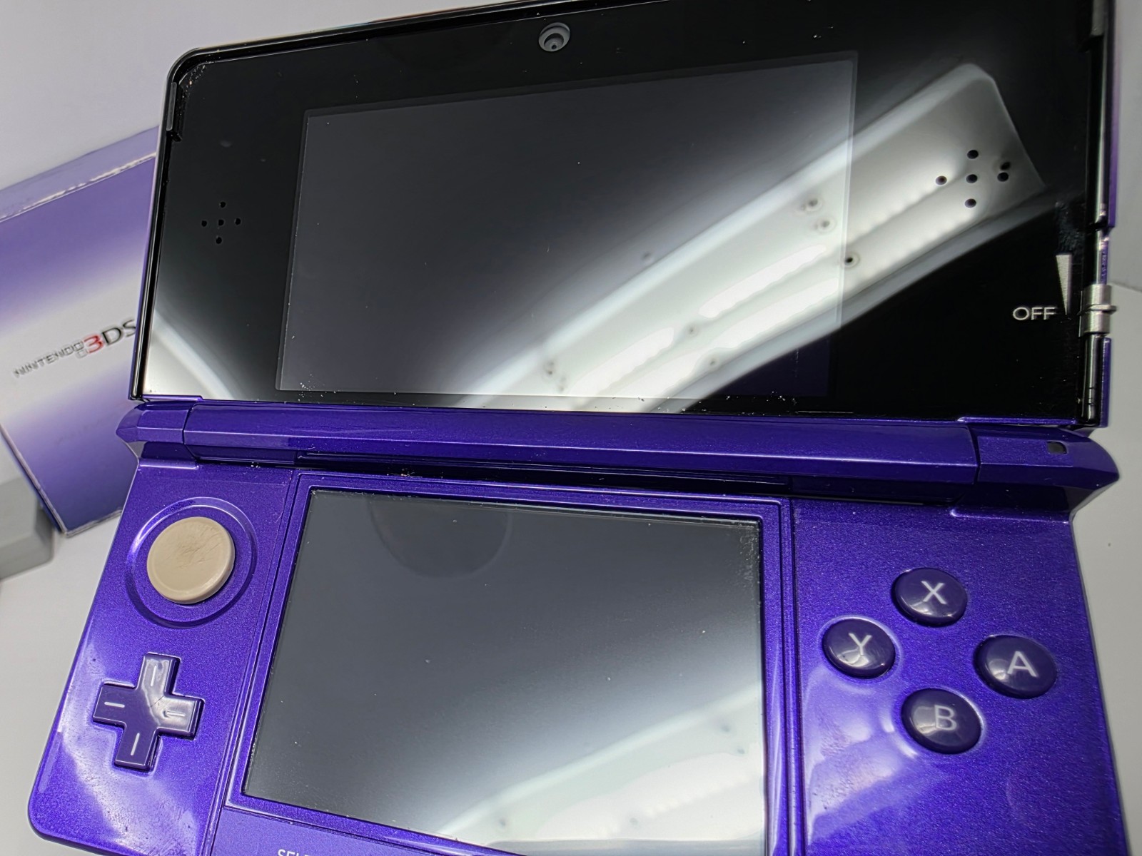 Nintendo 3DS Handheld Console Midnight Purple (Complete in Box Cib) * NTSC-USA
