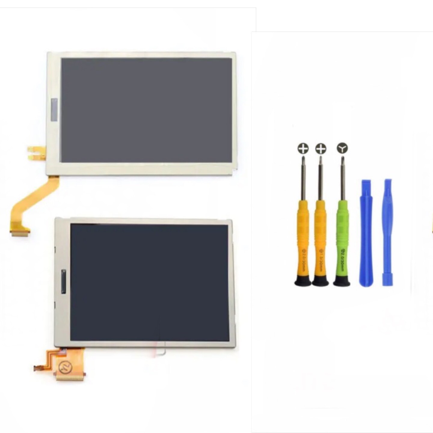 Nintendo 3DS Bottom Upper Lower Top Bottom LCD Screen Replacement W/ Tools – NEW