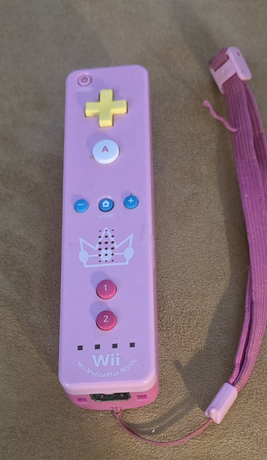 Nintendo Wii Motion Plus Controller Limited Edition Princess Peach RVL-036 Pink