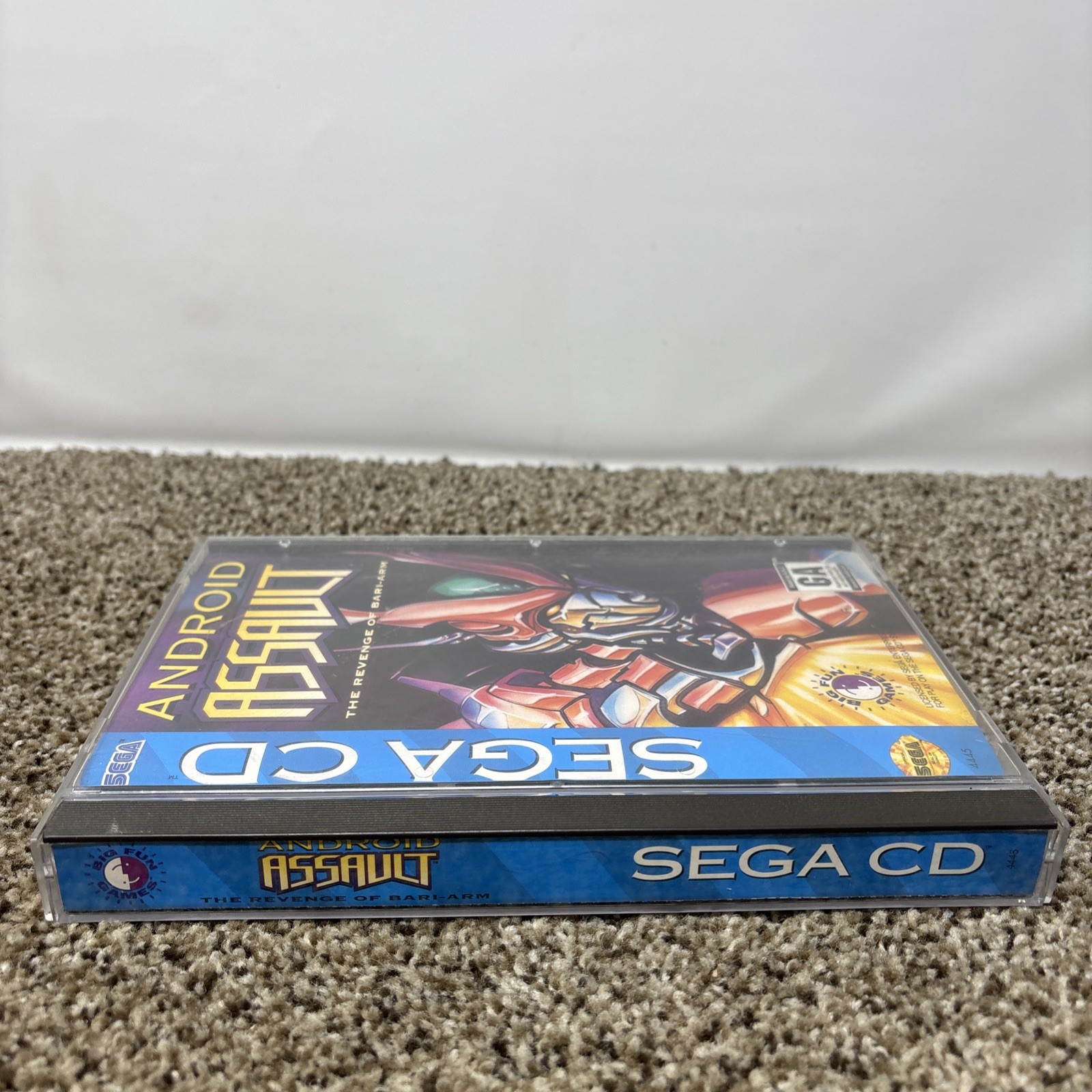 Android Assault: The Revenge of Bari-Arm (Sega CD) Complete w/ REG, SUPER Mint!