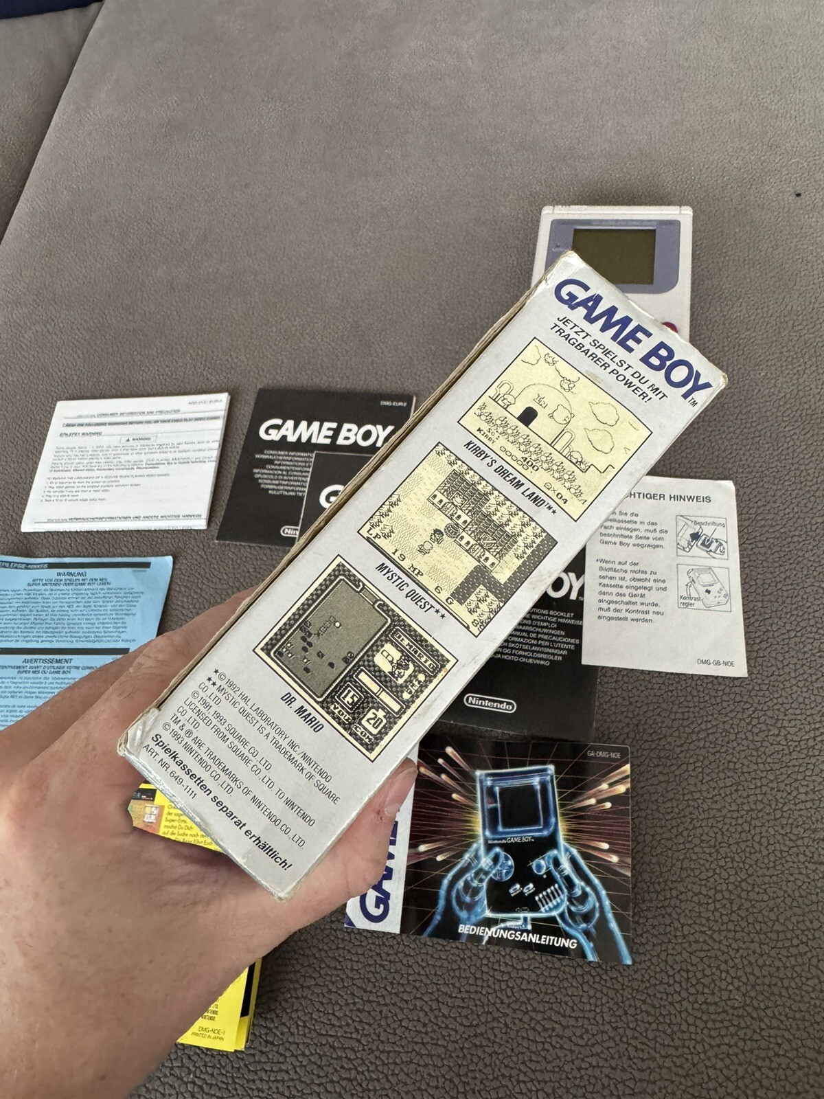 NINTENDO GAME BOY CLASSIC 1989 – 1a EDIZIONE! – GIG ITALIA IMPORT GER – COMPLETO