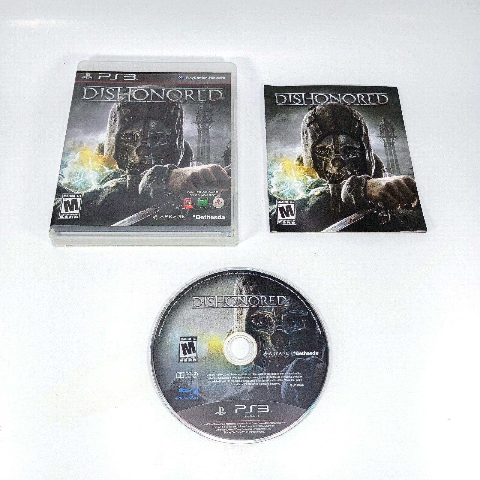 Dishonored For Sony Playstation 3 PS3 CIB Complete In Box