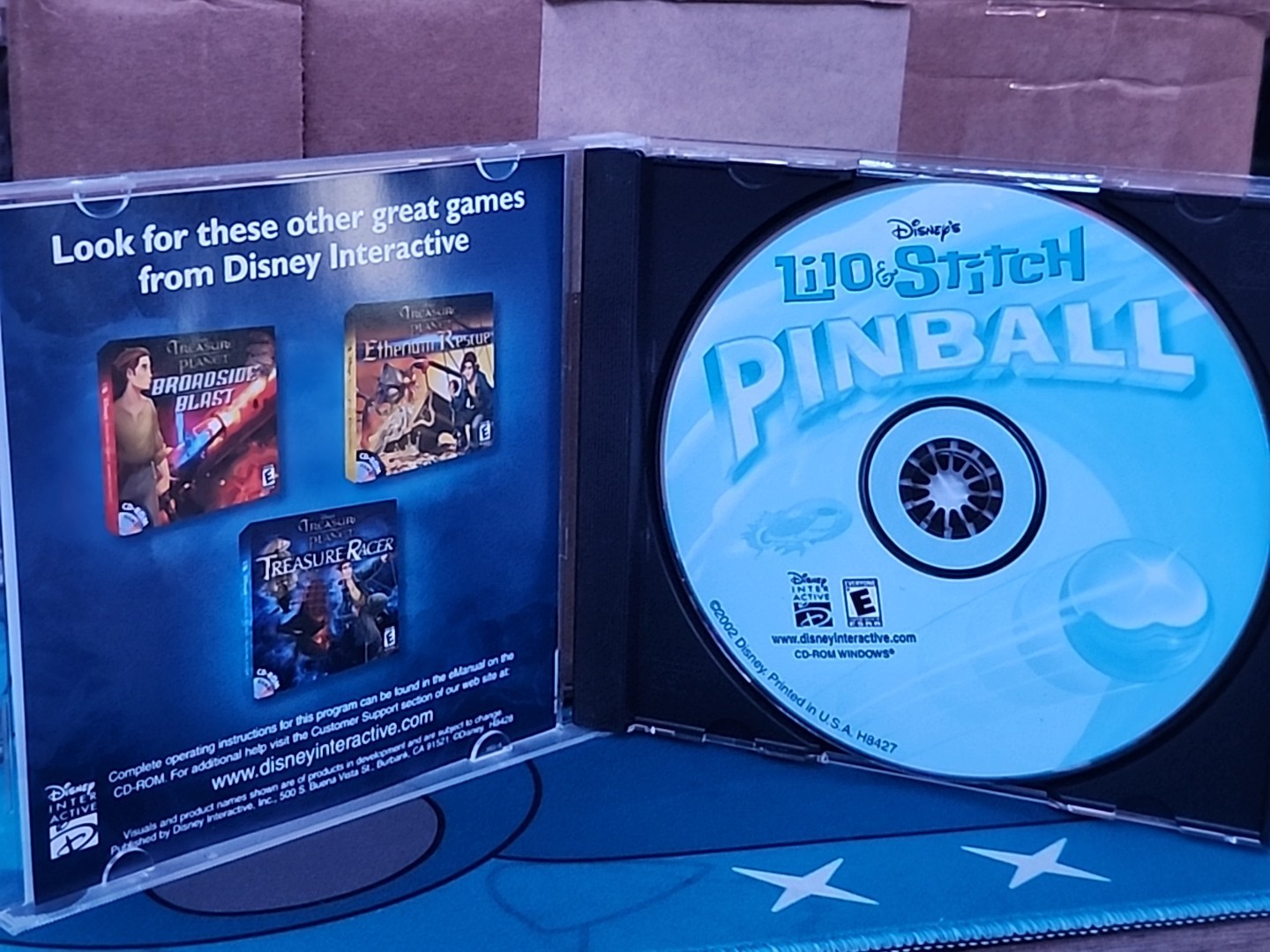 Disney’s Lilo & Stitch Pinball Game CDROM Windows PC Good Disc