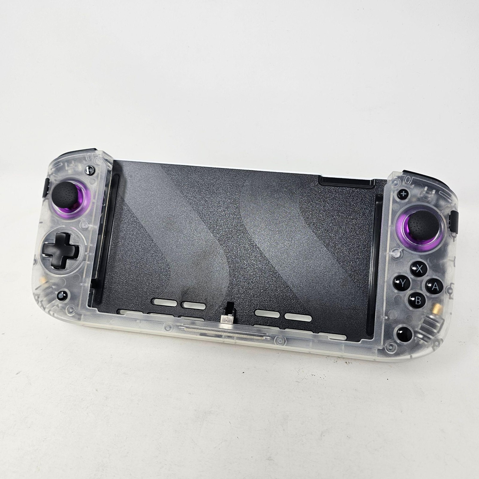 CRKD Nitro Deck Clear White Controller For Nintendo Switch Wireless Bluetooth