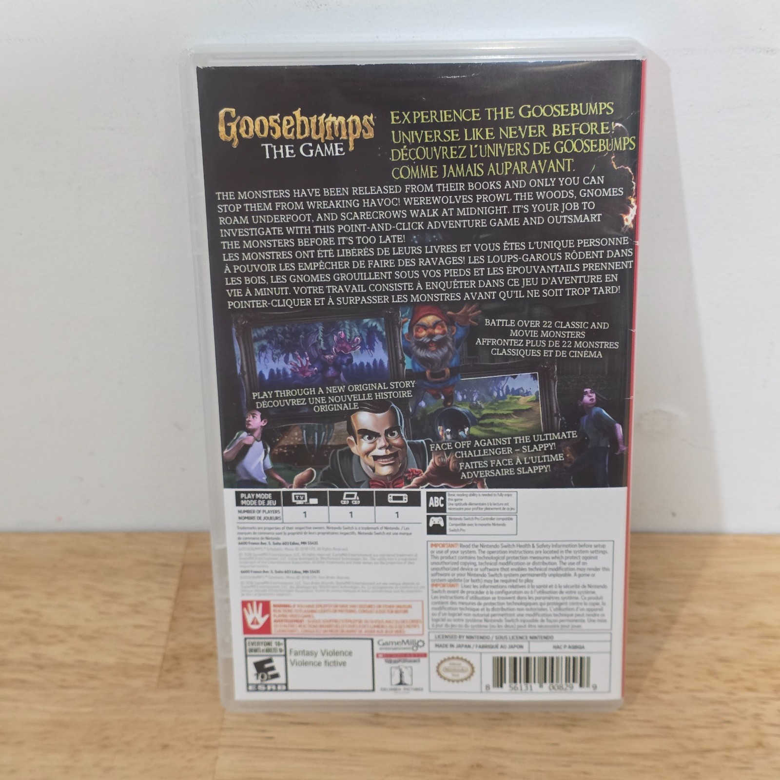Goosebumps The Game Nintendo Switch Video Game Region Free Original Release