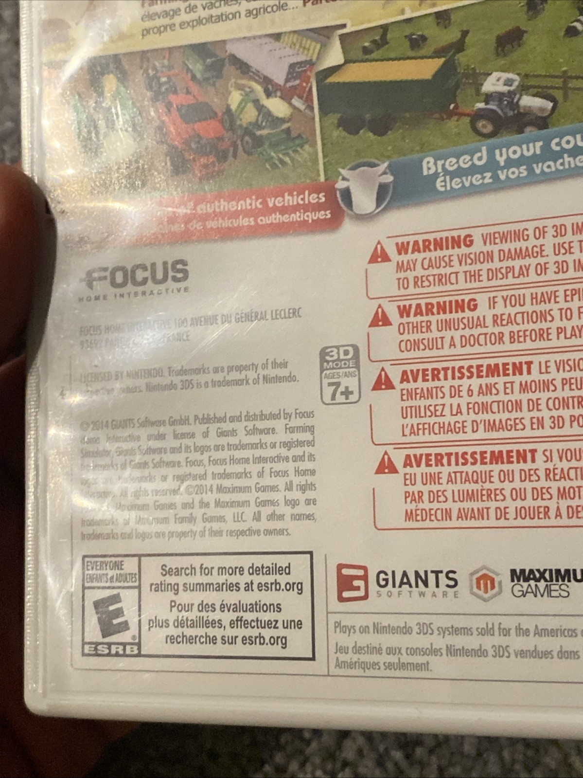 Farming Simulator 14 (Nintendo 3DS, 2014) Tested