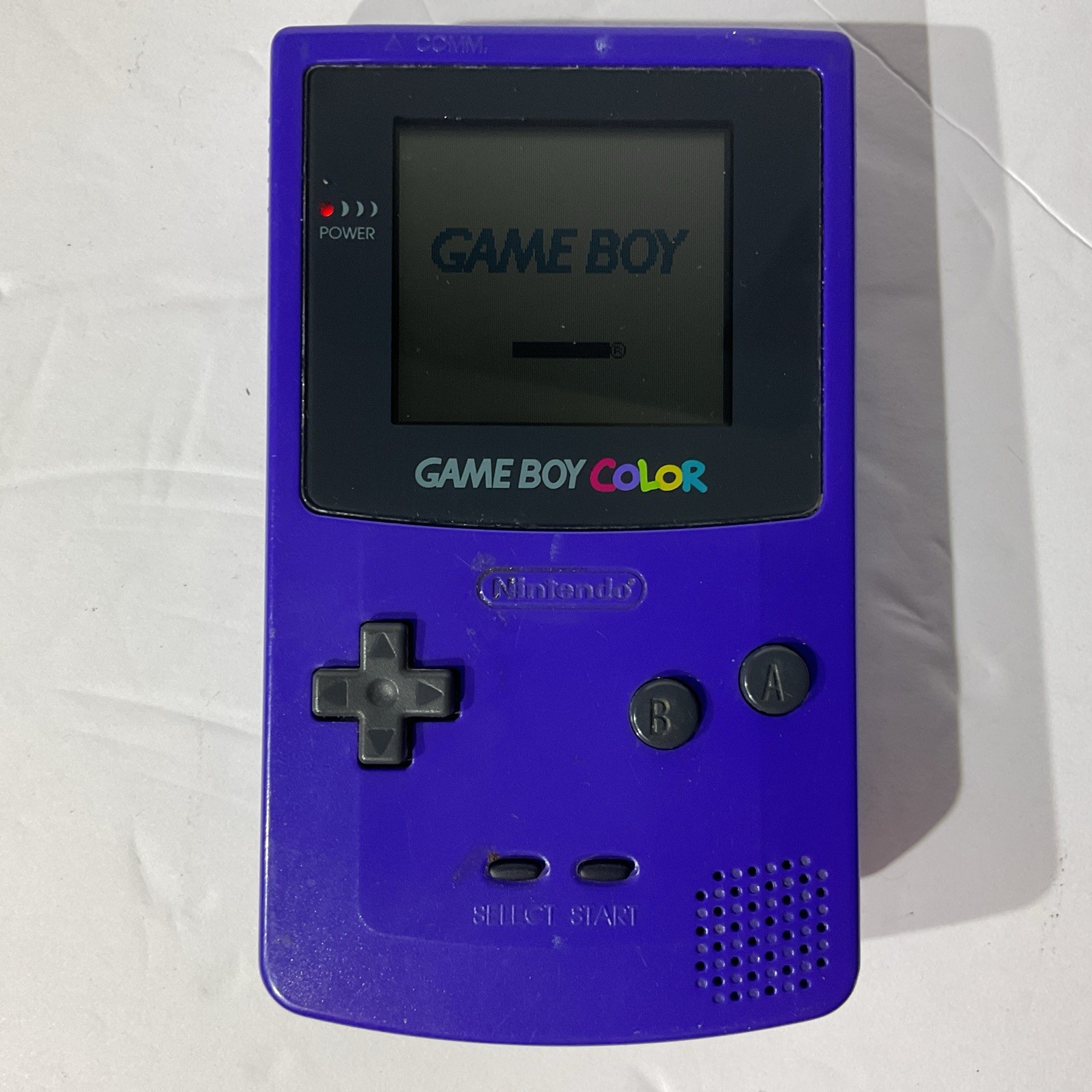 Nintendo Game Boy Color CGB-001 Handheld System Purple w/ Headphone Jack