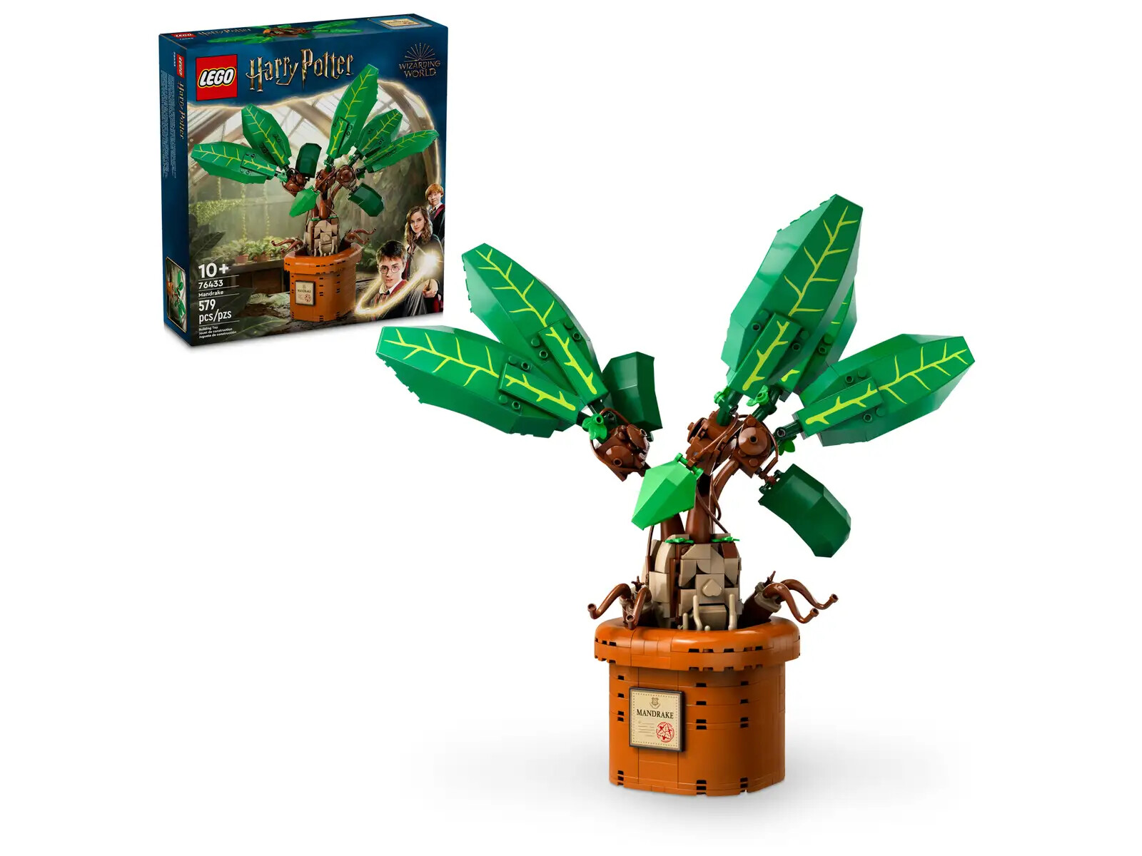 LEGO Harry Potter Mandrake Figure & Pot Plant Toy 76433 New Sealed