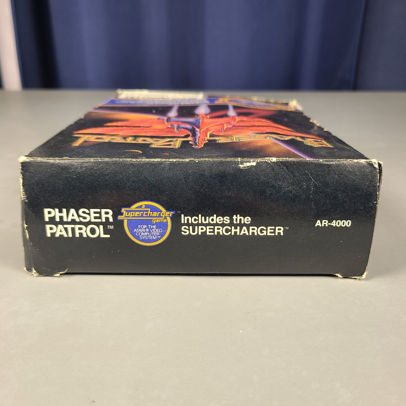 Phaser Patrol Atari 2600 w/ Supercharger Unit – Arcadia / Starpath AR-4000 1982
