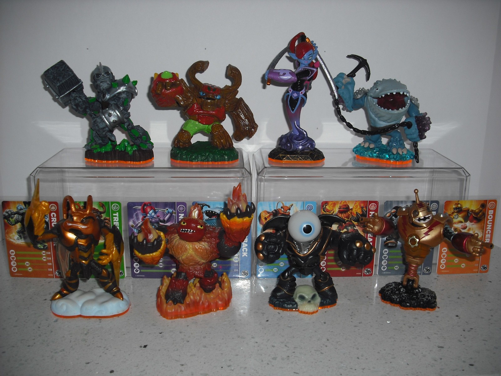 Skylanders Giants Set w/ Scarlet Ninjini, Pumpkin Eye Brawl, Granite Crusher