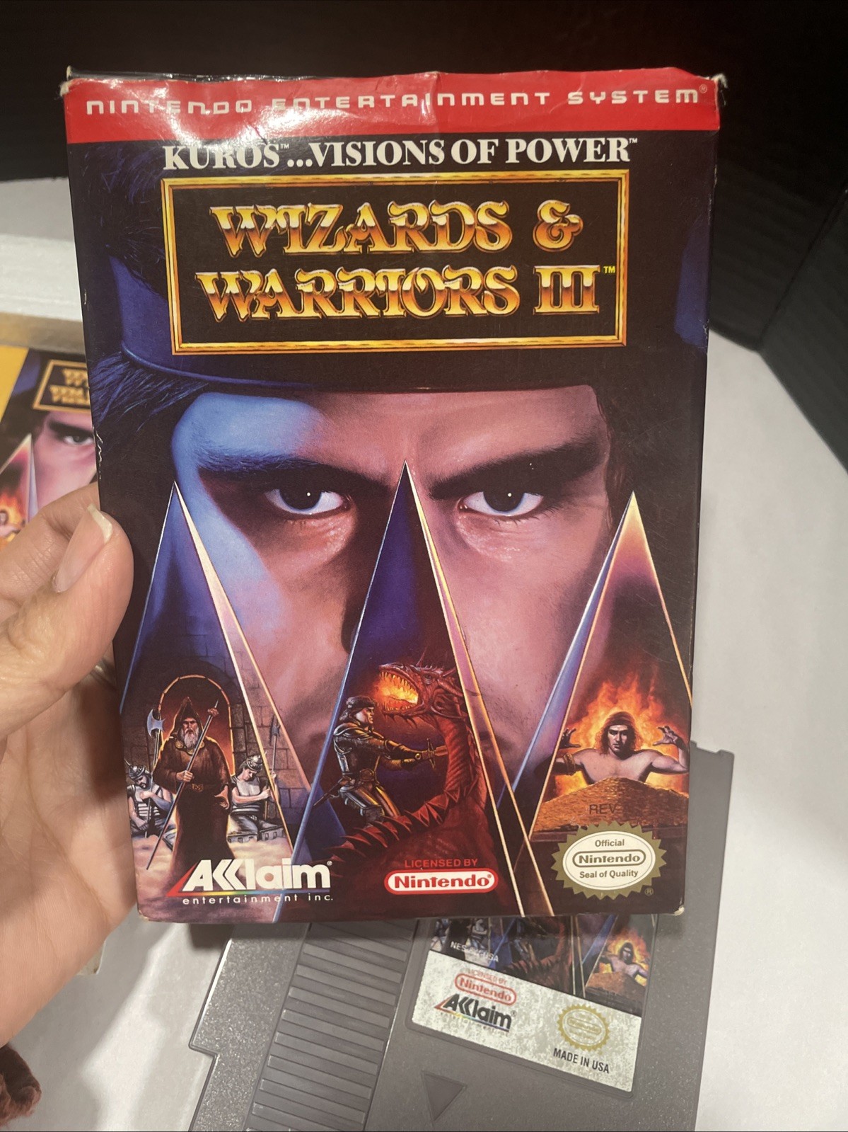 #645 Wizards & Warriors III CIB Oval seal nintendo NES Very Good