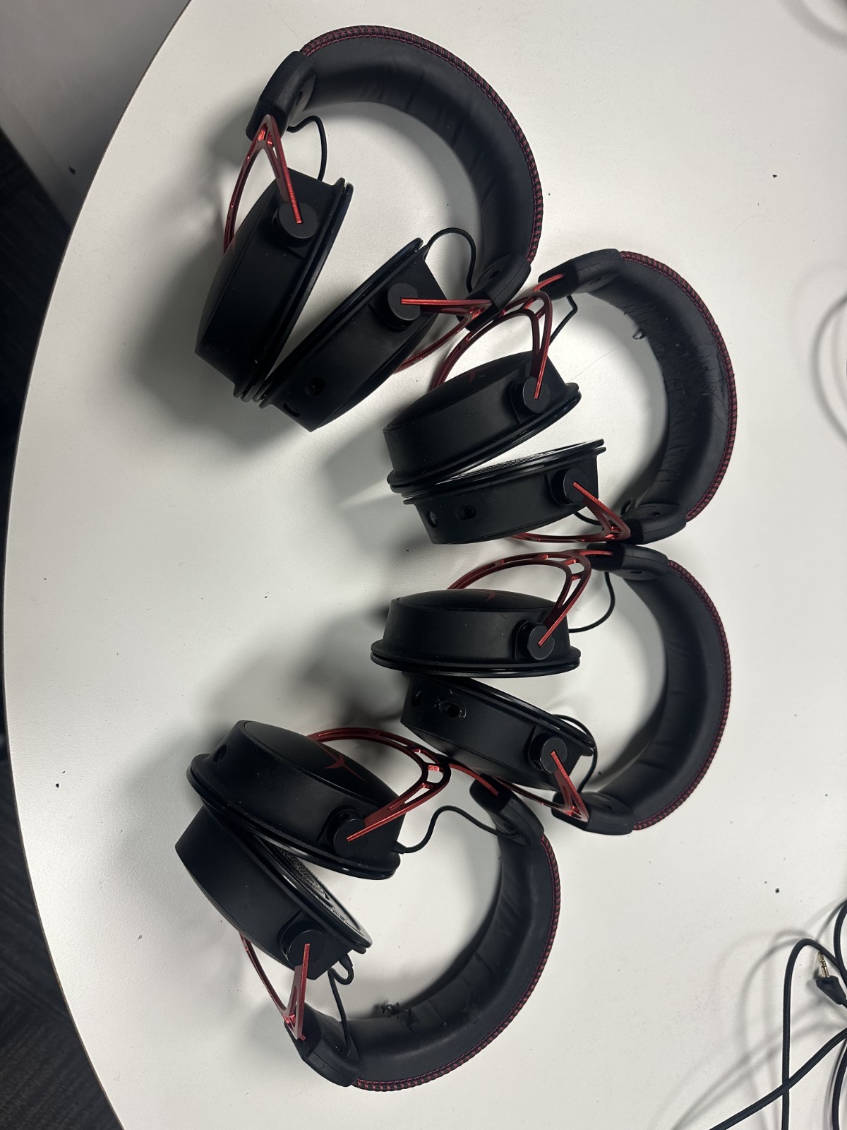 Lot of 4 – HyperX Cloud Alpha Red Gaming Headset – No Earpads, No Cables, No Mic