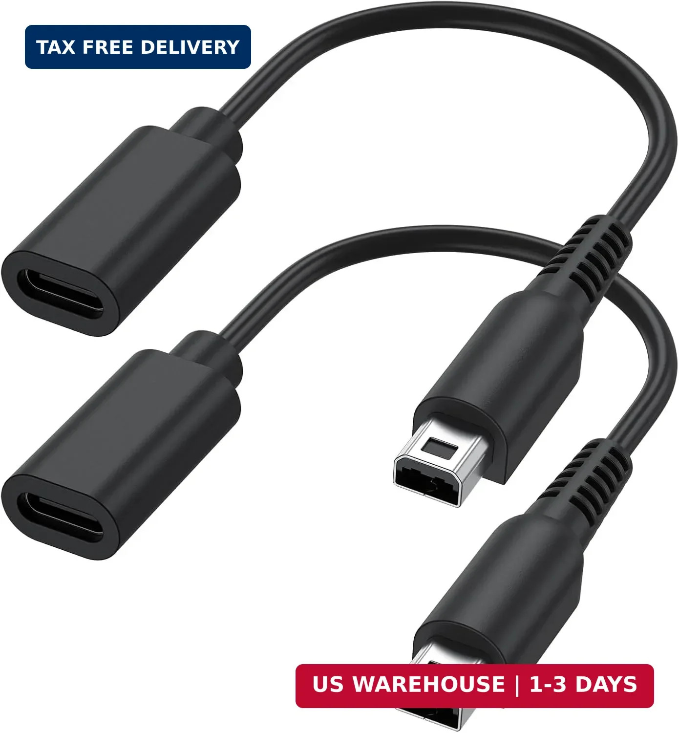 Mugust USB C Charging Cable Adapter for Nintendo New 3DS XL/New 3DS/3DS XL/3DS/N