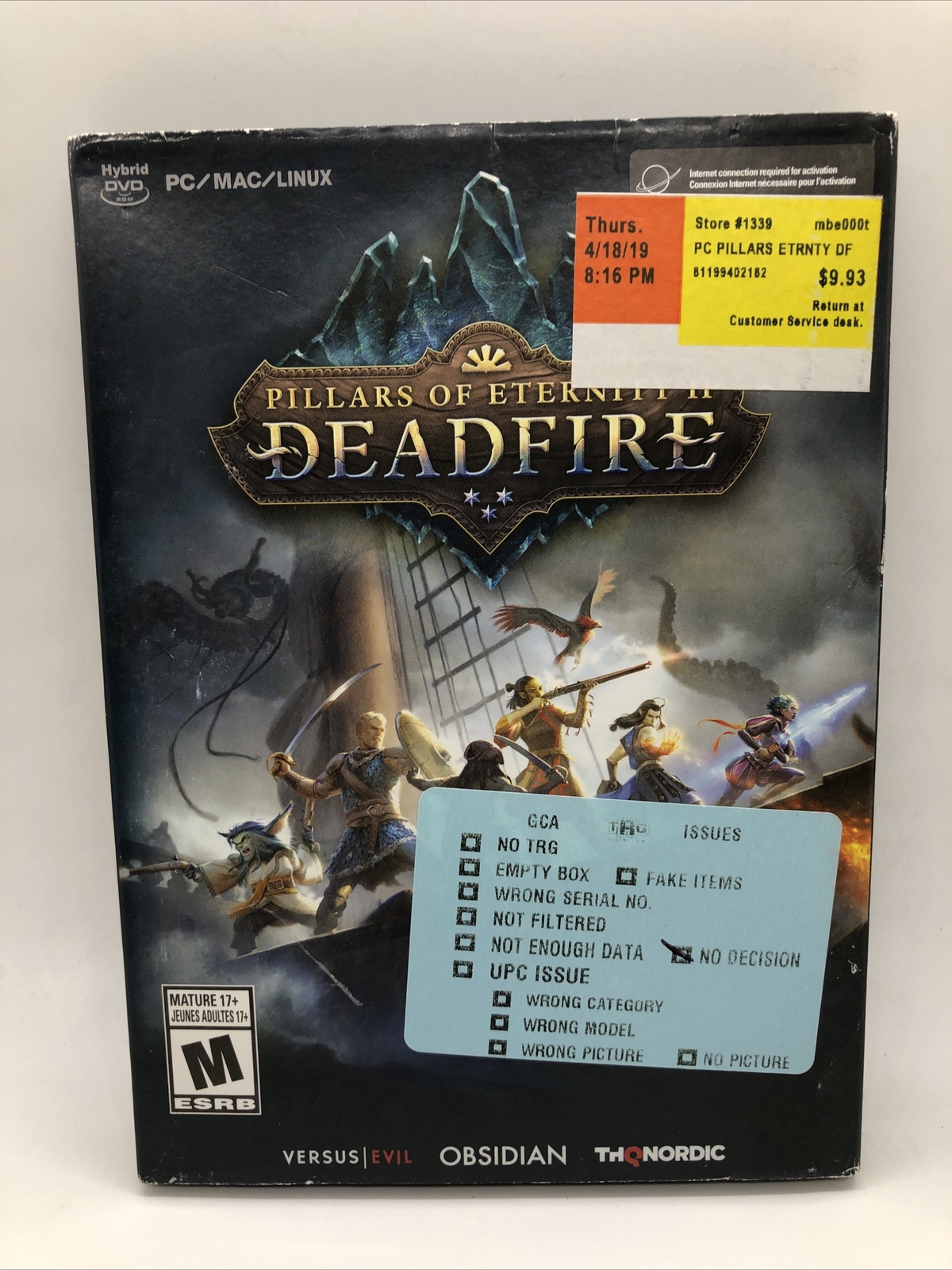 Pillars of Eternity II Deadfire PC