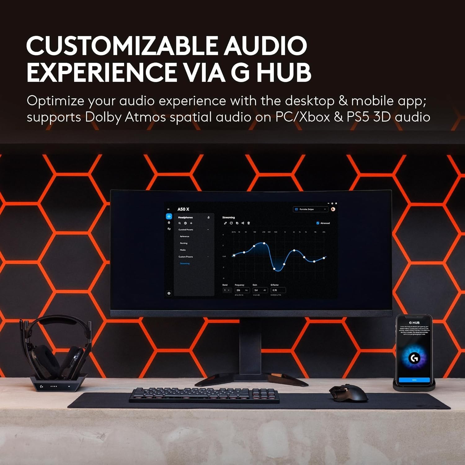 Logitech G Astro A50 X Multi-Platform Wireless Gaming Headset For PS5 / Xbox /PC
