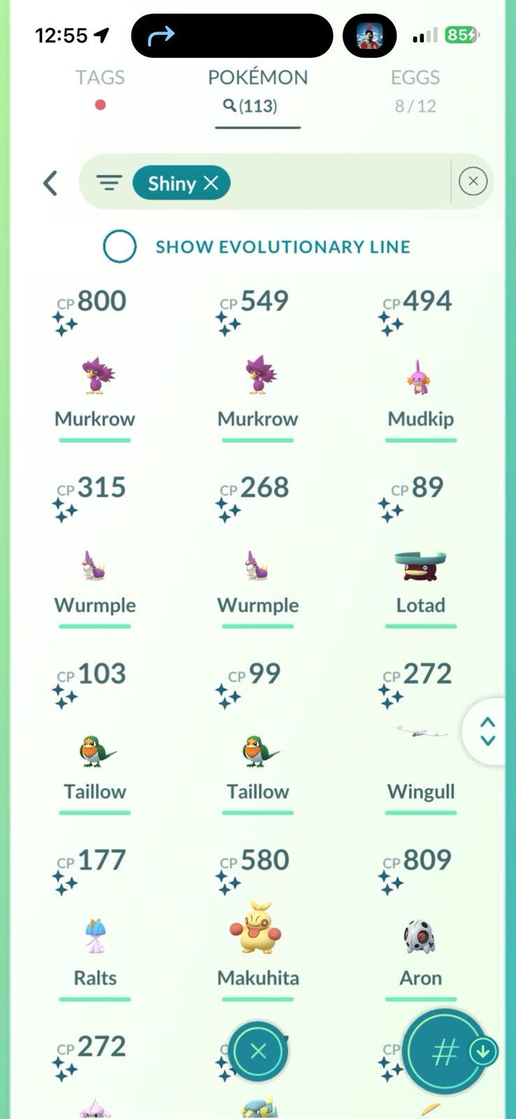 Pokémon PTC GO | LVL 70 |113✨|10.3☄️ Charcadet, Bg Ditto X 9