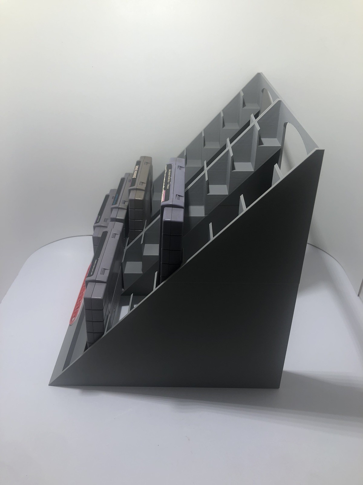 Super Nintendo SNES 18 Cartridge Holder Display Stand, 3d Printed