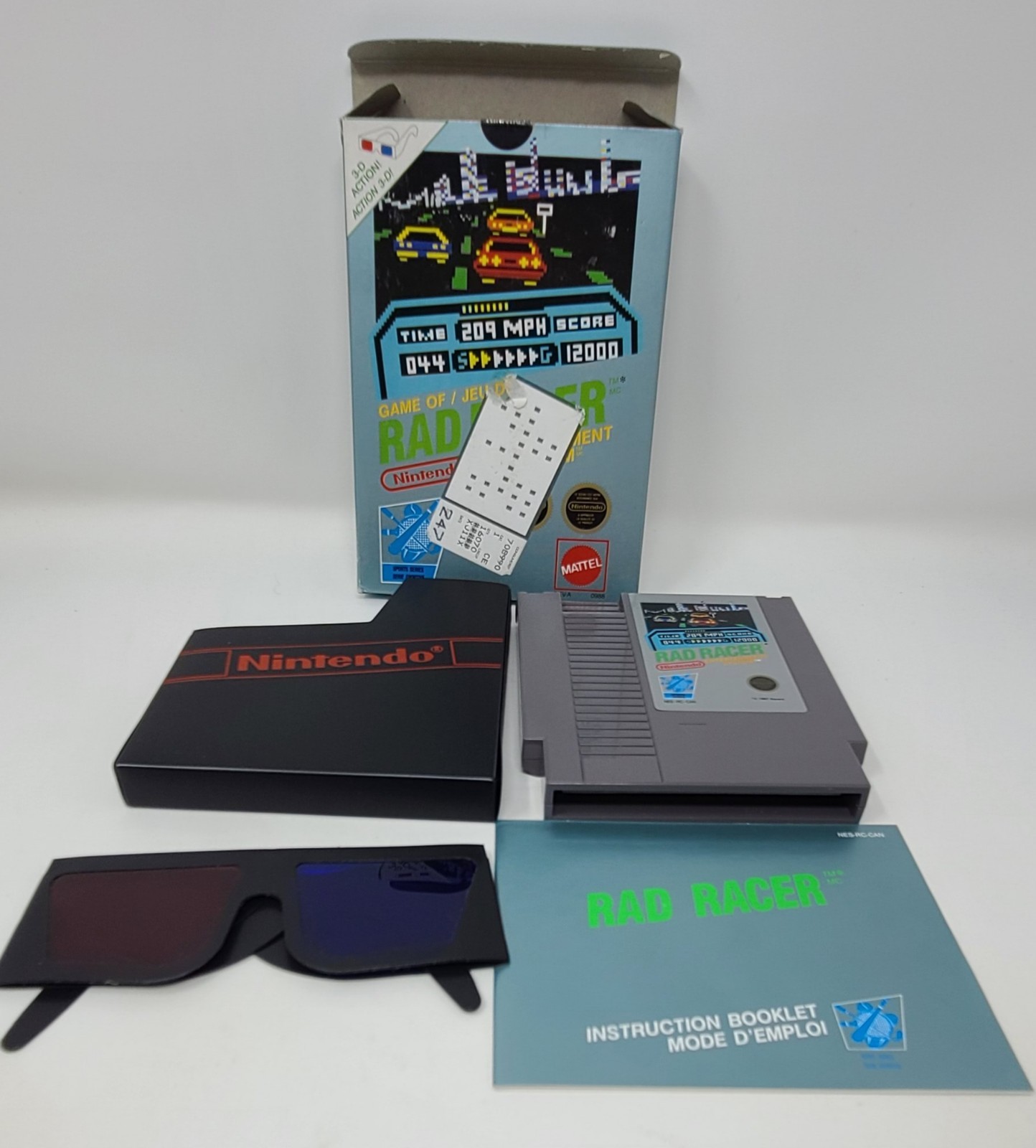 Rad Racer (Nintendo Entertainment System, 1987) CIB Complete Nice Shape
