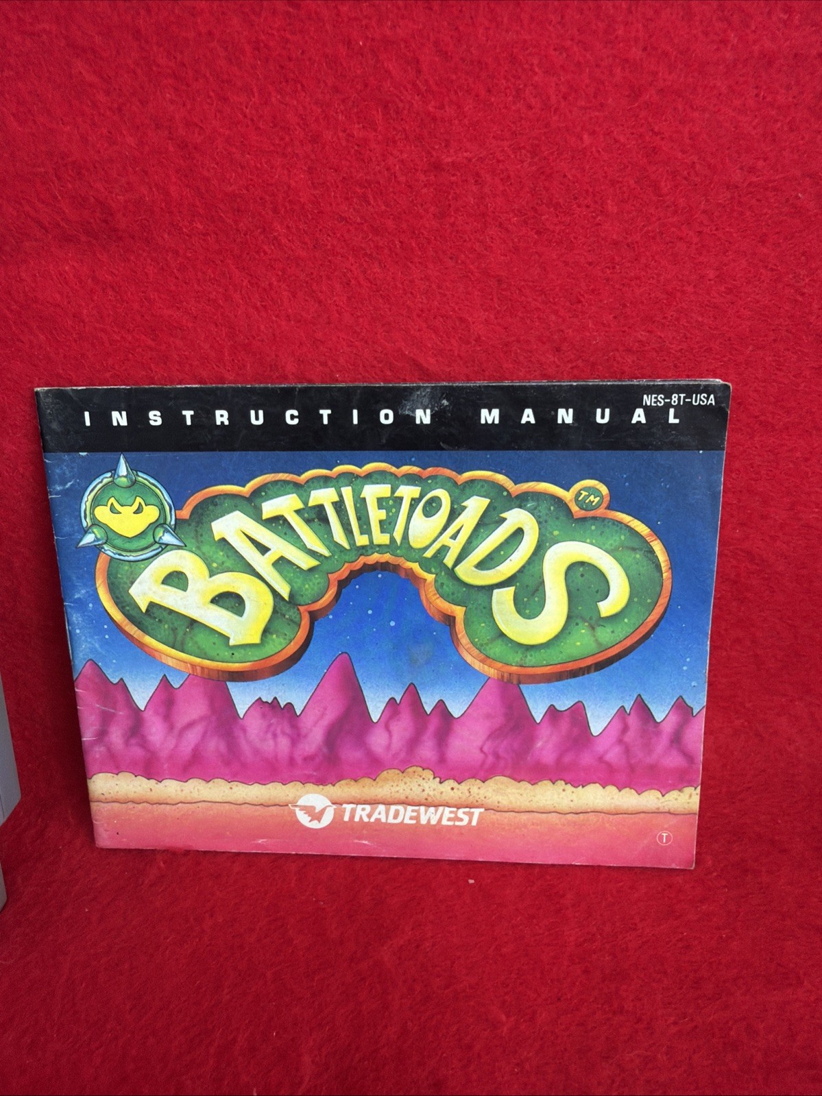 Battletoads original Nintendo NES Game Cartridge 1985 Tested 80s Vibes working