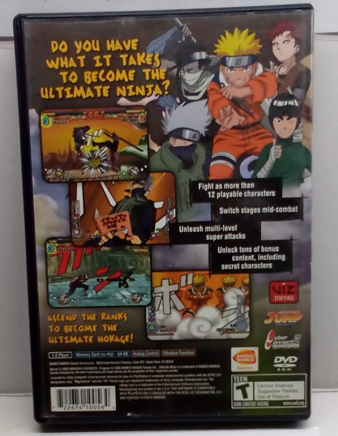 Naruto: Ultimate Ninja (PlayStation 2) Clean Tested Working – Free Ship
