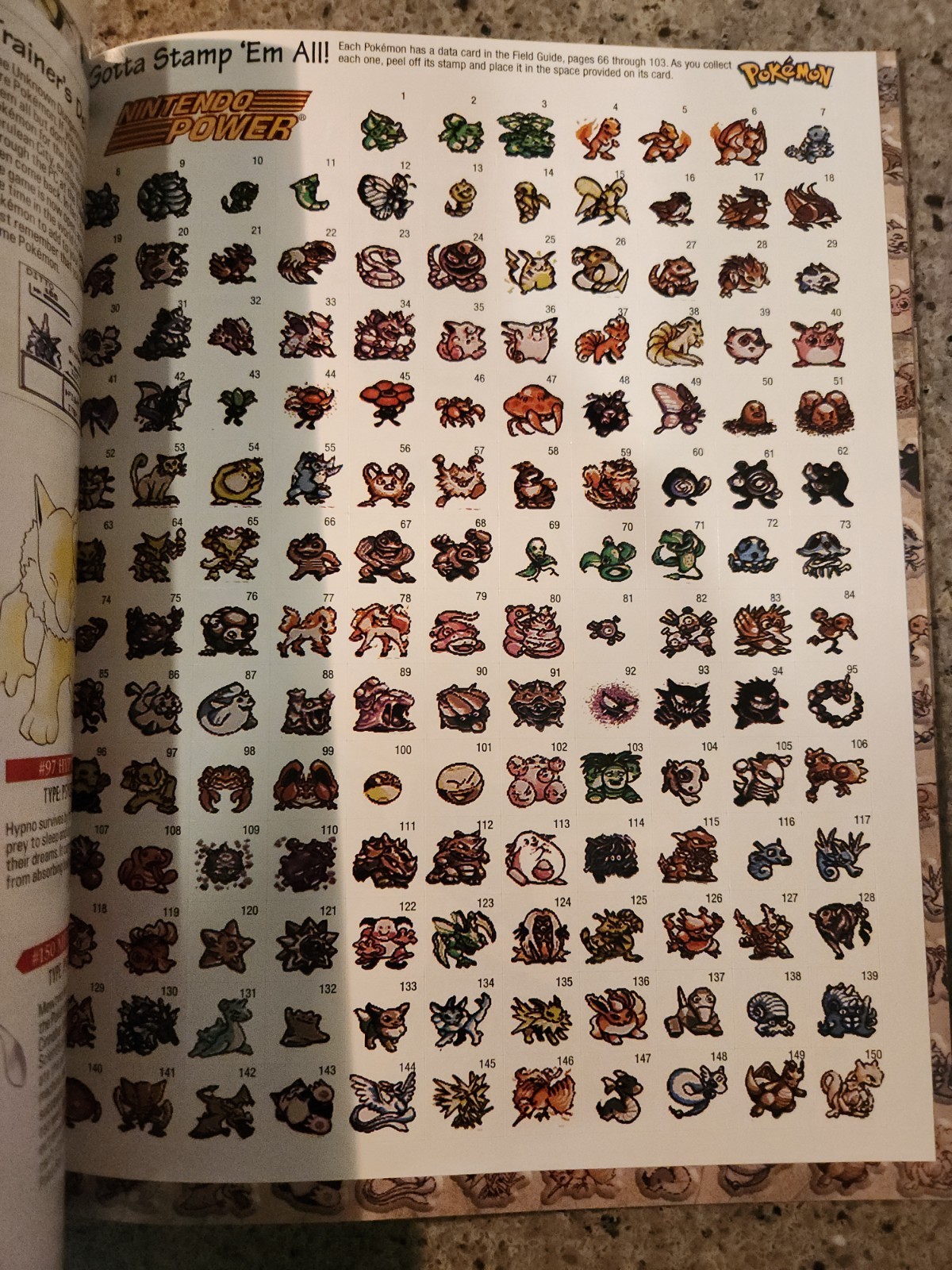 New Pokemon Red Blue Official Nintendo Power Player’s Guide w/Stickers!