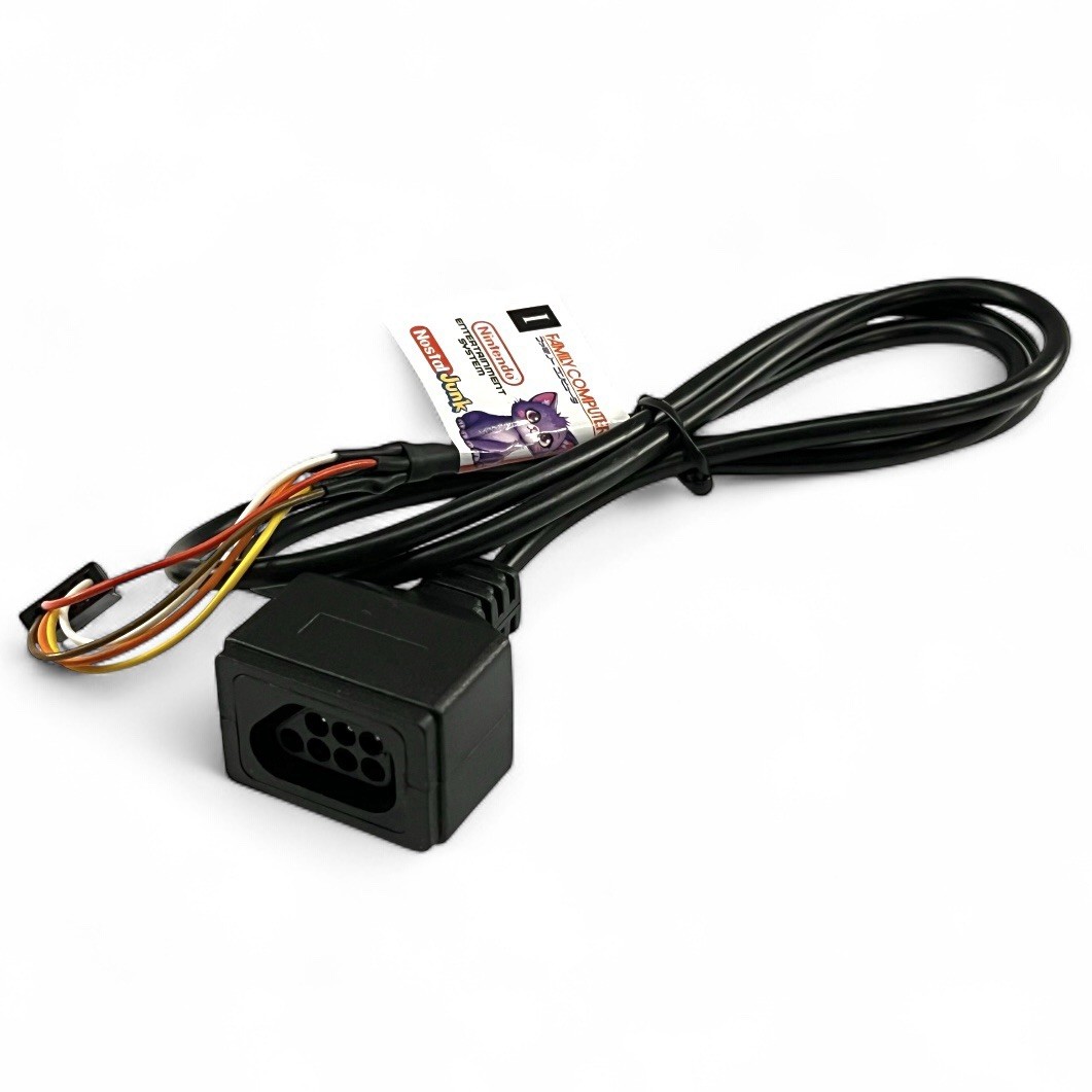 Famicom to NES Controller Cable 5-Pin Adapter Handmade 3ft Plug & Play Nintendo