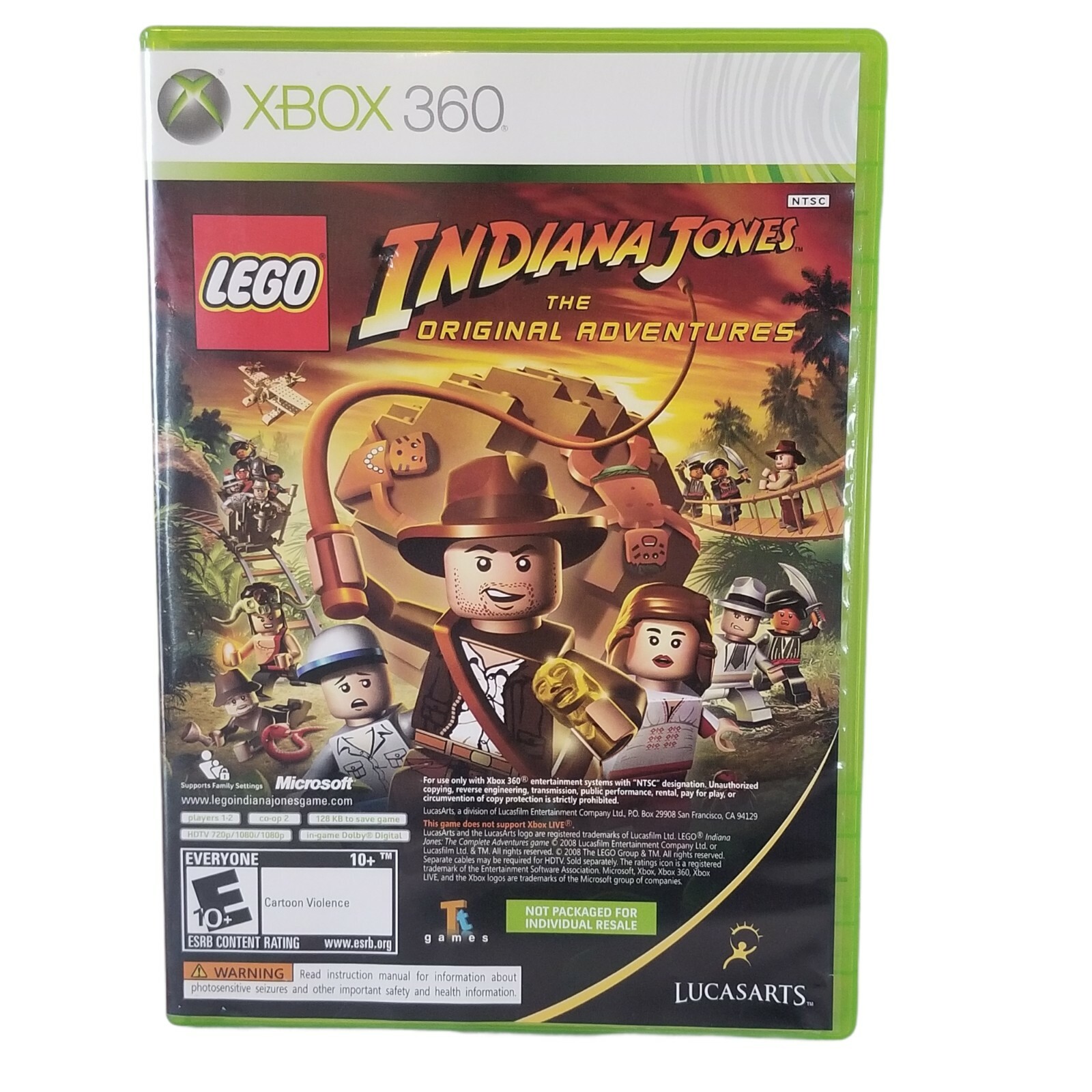 Lego Indiana Jones The Original Adventures and Kung Fu Panda Microsoft Xbox 360