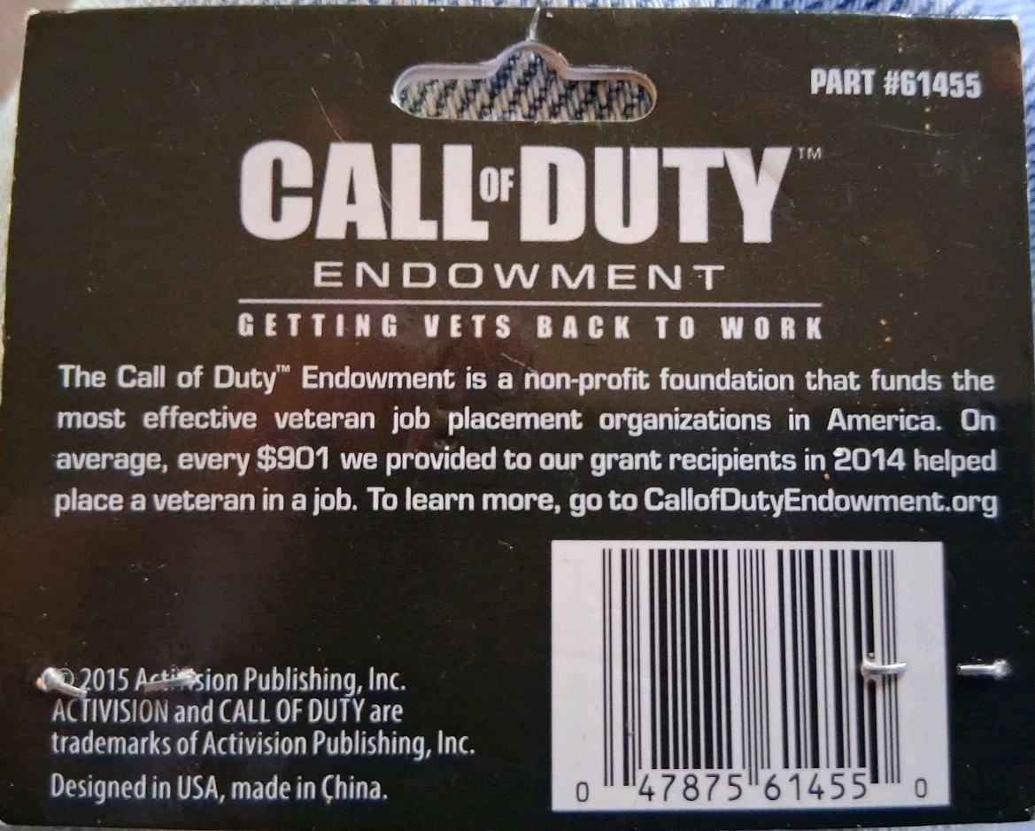 Call Of DUTY ENDOWMENT Challenge Coin Black Ops 3 New Sealed