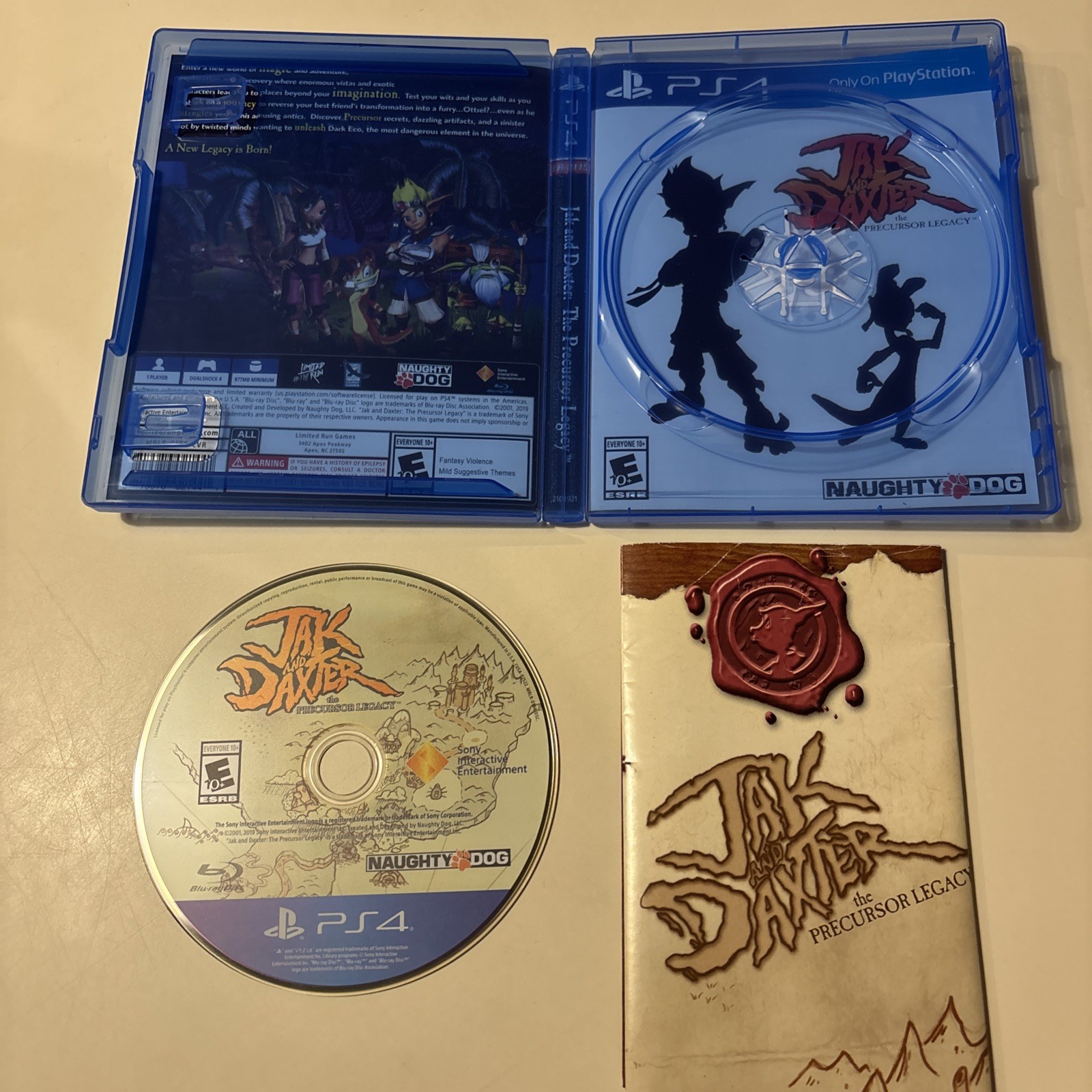 PS4 LIMITED RUN JAK AND DAXTER THE PRECURSOR LEGACY, JAK II, & JAK 3 GAME LOT