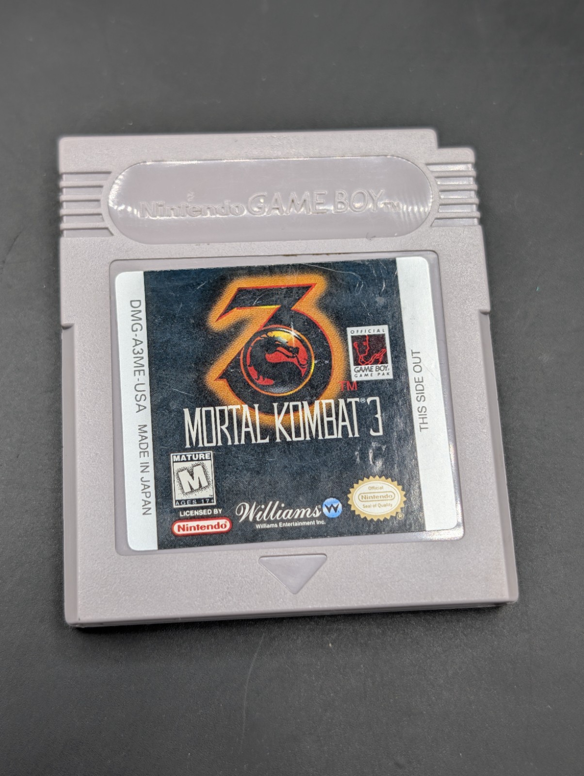 Mortal Kombat 3 ( Nintendo Game Boy ) Mint Sticker – Authentic – W/ Case