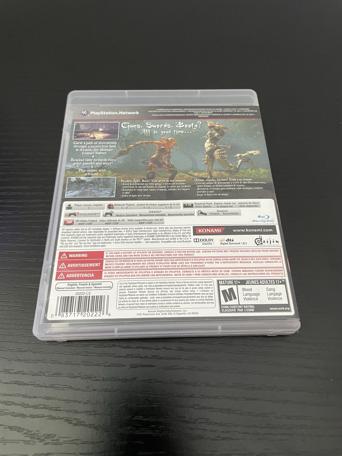 COMPLETE Blades of Time (Sony PlayStation 3, 2012) PS3