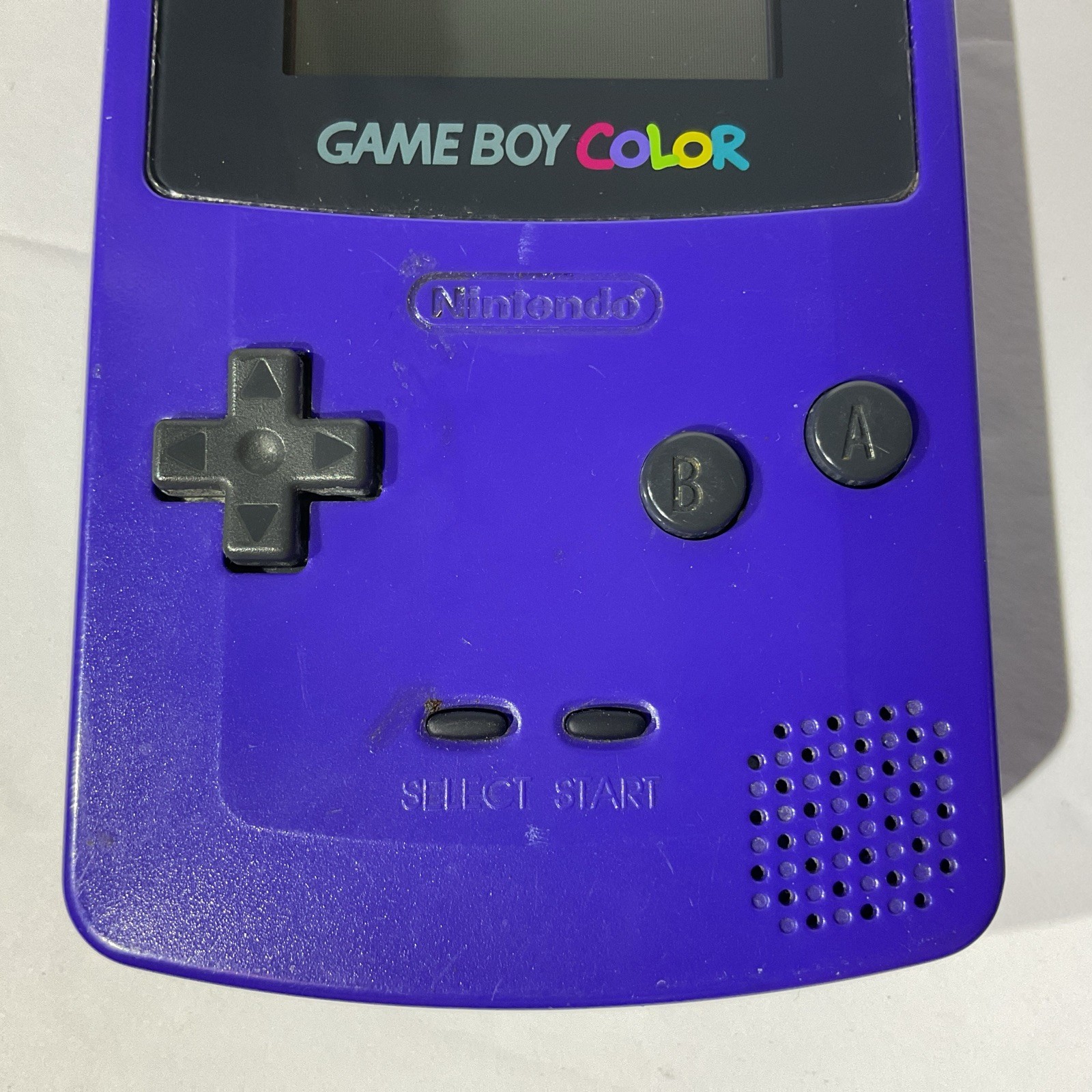 Nintendo Game Boy Color CGB-001 Handheld System Purple w/ Headphone Jack