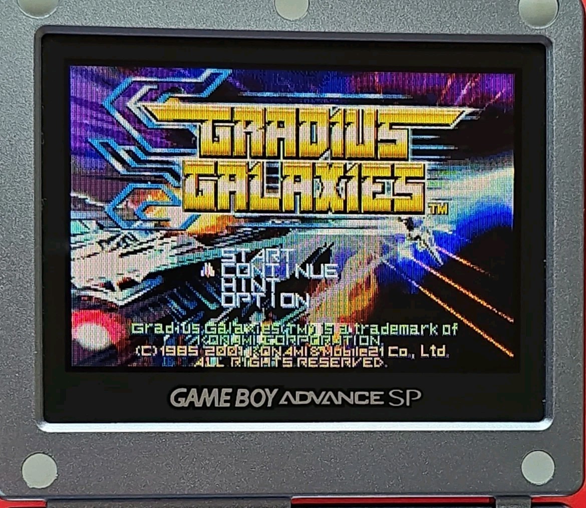 Gradius Galaxies Game Boy Advance Nintendo GBA Authentic Saves Atari Classic