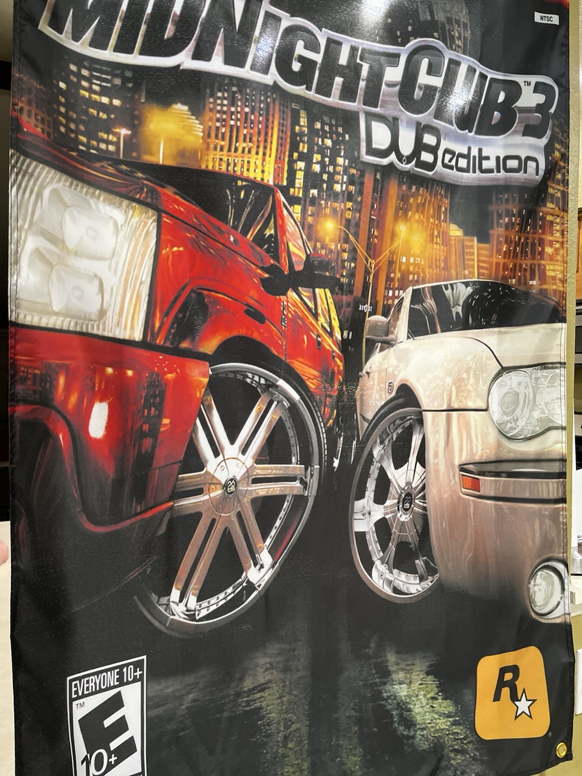 Midnight Club 3 Dub Edition 5ft Flag Microsoft XBOX 2005 Poster Rockstar