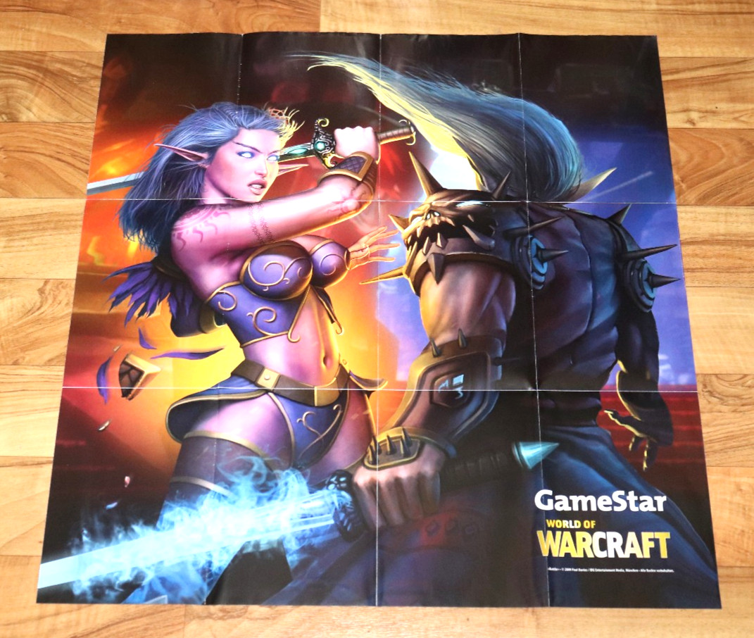World of Warcraft Blizzard Rare Map / Poster 67x64cm
