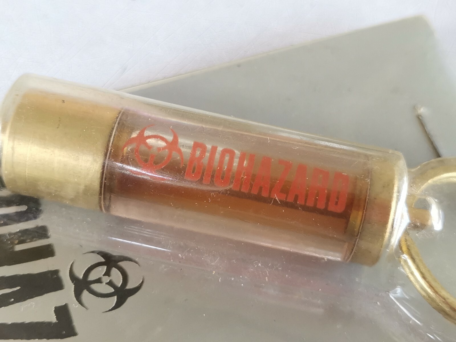 Rare Hong Kong Capcom Comic BIOHAZARD BYPRODUCT Promo G-Virus Glass Tube Bottle