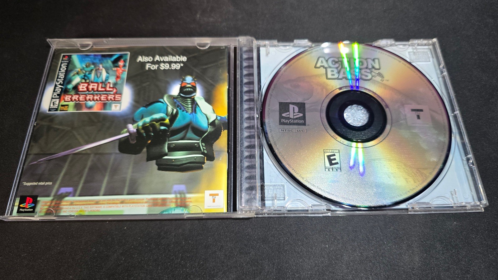 Action Bass Take 2 Interactive Sony Playstation 1 PS1 MINT condition COMPLETE!