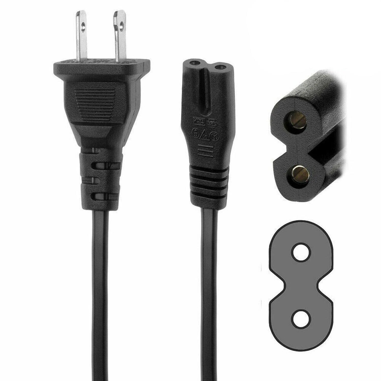 5ft AC Power Cord Cable & 6ft HDMI Cable Bundle for PS3 Slim Super Slim PS5 PS4